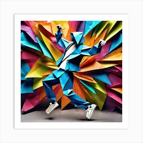 Origami Dancer 88 Art Print