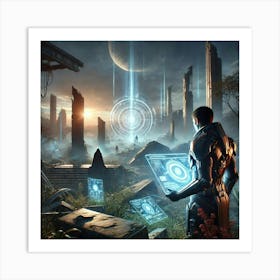 A Sci Fi Themed Scene Depicting Episode 6 Ghosts Of The Past Art Print