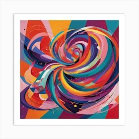 Abstract Swirl 1 Art Print