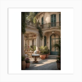 Courtyard Of A House Art Print