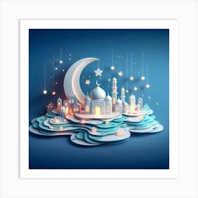 Ramadan Kareem Mubarak Lanterns 11 Art Print