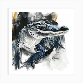 Alligator Canvas Print Art Print