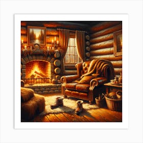 Cozy Cabin Art Print