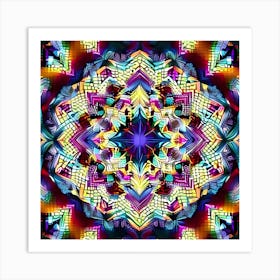 Psychedelic Mandala 27 Art Print