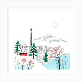 Japanese Landscape Art Print