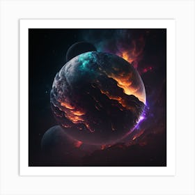 Space Planet Art Print