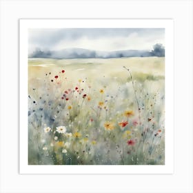 Wildflower Meadow Art Print