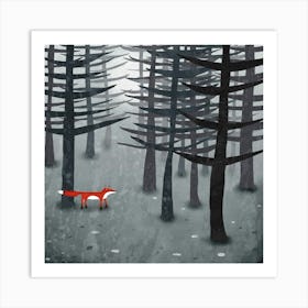 The Fox And The Forest Art Print