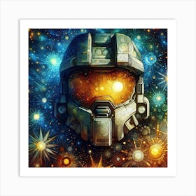 Halo Helmet Art Print