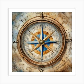 Compass 4 Art Print