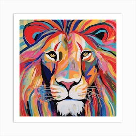 Lion Painting 1 Art Print