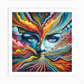 Psychedelic Painting 1 Art Print