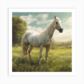 Horse In The Meadow 3 Art Print