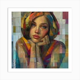 'The Girl In The Mosaic' Art Print