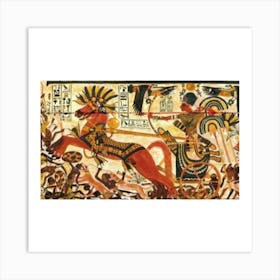 Egyptian Battle Art Print