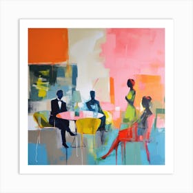 People In The Restaurant 75 Art Print