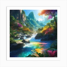 Rainbow River Art Print