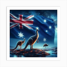 Australian Flag Art Print