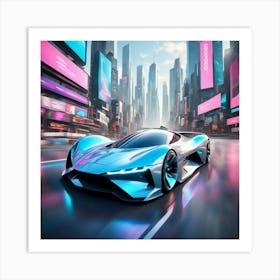 Futuristic Car 9 Art Print