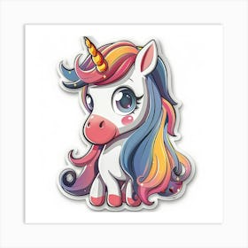 Unicorn Sticker 73 Art Print