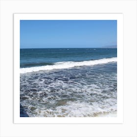 Ocean Waves On The Beach Art Print