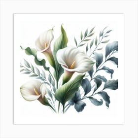 Calla lilies 1 Art Print