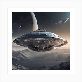 Alien Spaceship 6 Art Print