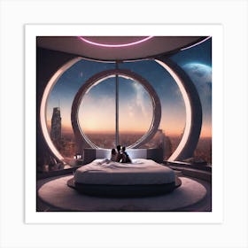 Futuristic Bedroom 8 Art Print