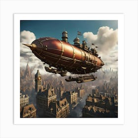 Steam Powered Skies Art Print