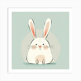 Charming Illustration Rabbit 2 Art Print