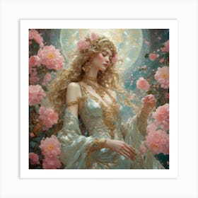 lady of the camellias Art Print