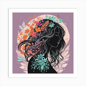 Into The Garden Ai Art Wall Art Design Illustration (34) Art Print