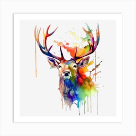 Deer Head 9 Art Print