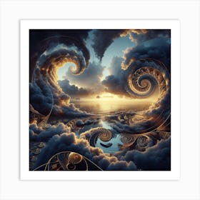 Spiral Clouds 1 Art Print