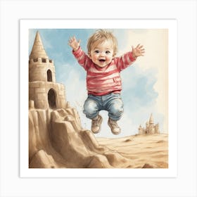 Sand Castle Art Print