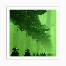 Futuristic Cityscape 5 Art Print