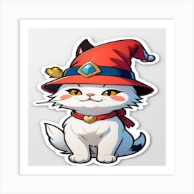 Cat In A Hat 1 Art Print