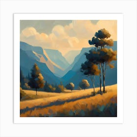 Landscape Painting 99 Art Print