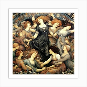 Dance Of The Women 1 Art Print