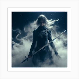 Female moonlight knight 4 Art Print