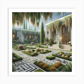 Egyptian Garden 1 Art Print