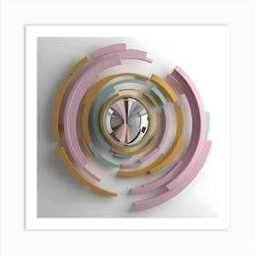 Spiral Mirror Art Print