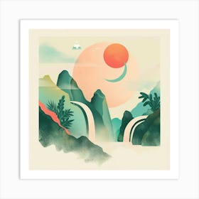 Landscape Painting Art Print