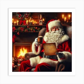 Christmas Santa Claus Art Print