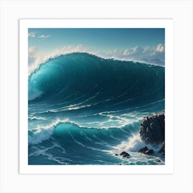 Ocean Wave 1 Art Print