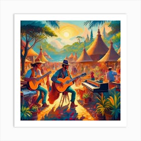 Music Festival Art Print