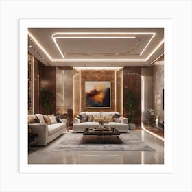 Modern Living Room Art Print