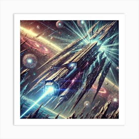 A Depiction Of The Voidbreaker Lance, A Massive Pr Art Print