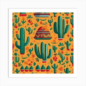 Mexican Pattern 24 Art Print