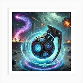 A Vivid Depiction Of Dimensional Collapse Grenades Art Print